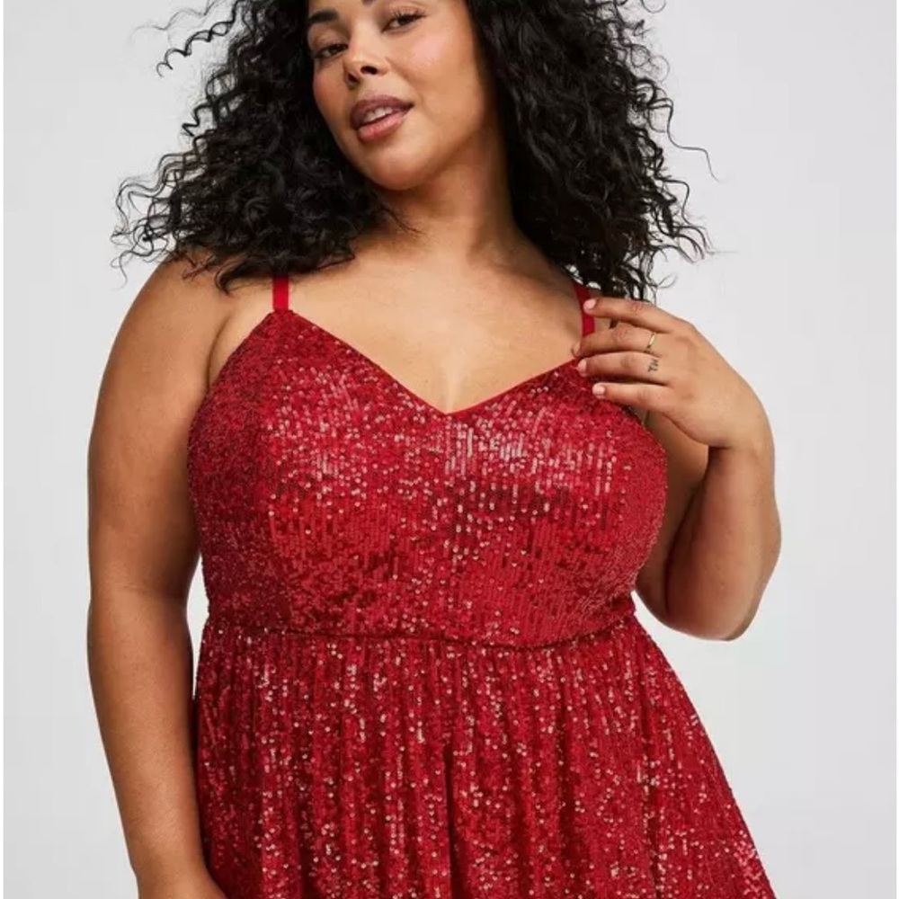Torrid Sequin Peplum top